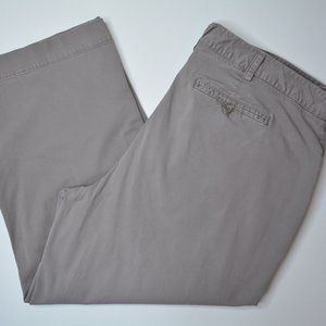 MERONA Plus Sz 18W Womens BROWN Cropped CAPRI Cotton‎ Blend STRETCH Casual PANTS